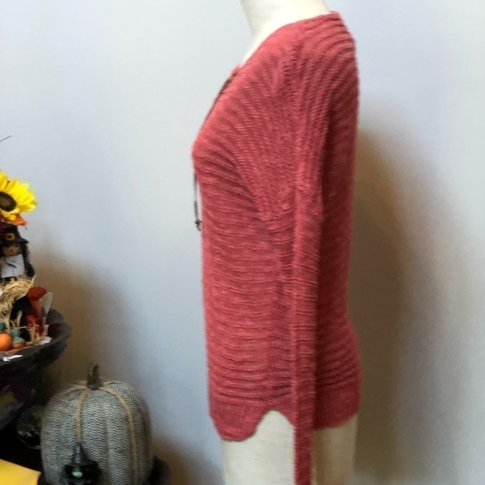 𝅺LAUREN jeans‎ Co Ralph Lauren Lisa V-neck sweater size small - Picture 3 of 9